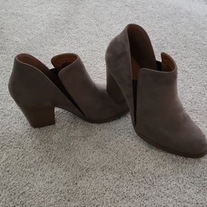 Taupe ankle boots